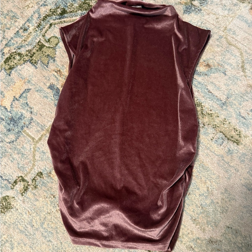 Velvet Purple Sleeveless Top